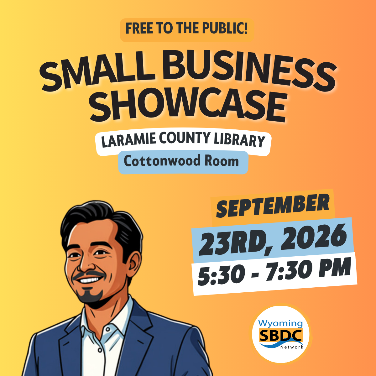 People presenting, event details